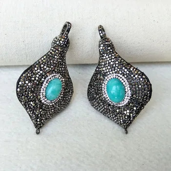 4Pcs snakeskin Pendants Pave Rhinestone and amazon stone Bead connector Charms For Making Necklaces Jewelry findings CT267
4Pcs snakeskin Pendants Pave Rhinestone and amazon stone Bead connector Charms For Making Necklaces Jewelry findings CT267