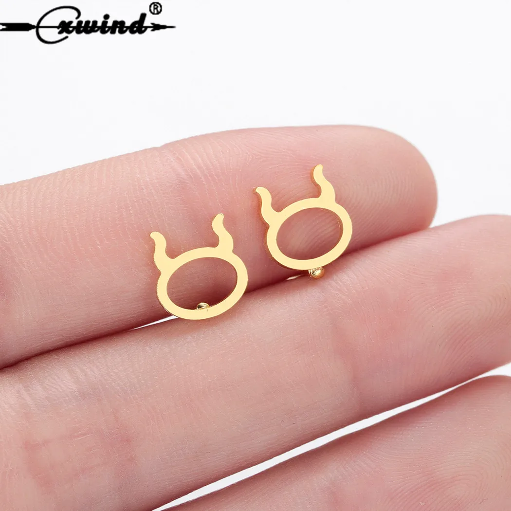 Cxwind Chic Zodiac Sign Taurus Earring For Ladies Astrology Horoscope Stud Earrings Women Statement Jewelry
Cxwind Chic Zodiac Sign Taurus Earring For Ladies Astrology Horoscope Stud Earrings Women Statement Jewelry
