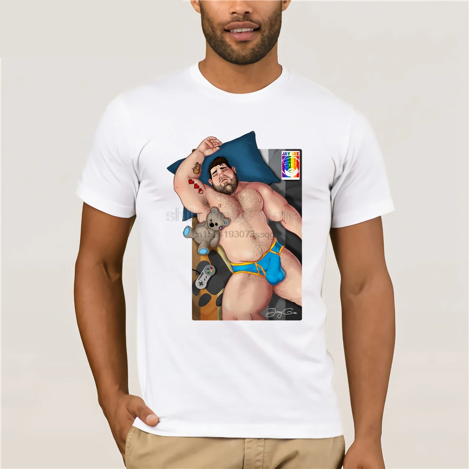 Clothing T shirt Daddy Bear Gay Shirt Printed T Shirts Geek Summer Youth T Shirt Humor Jeunesse Men Top