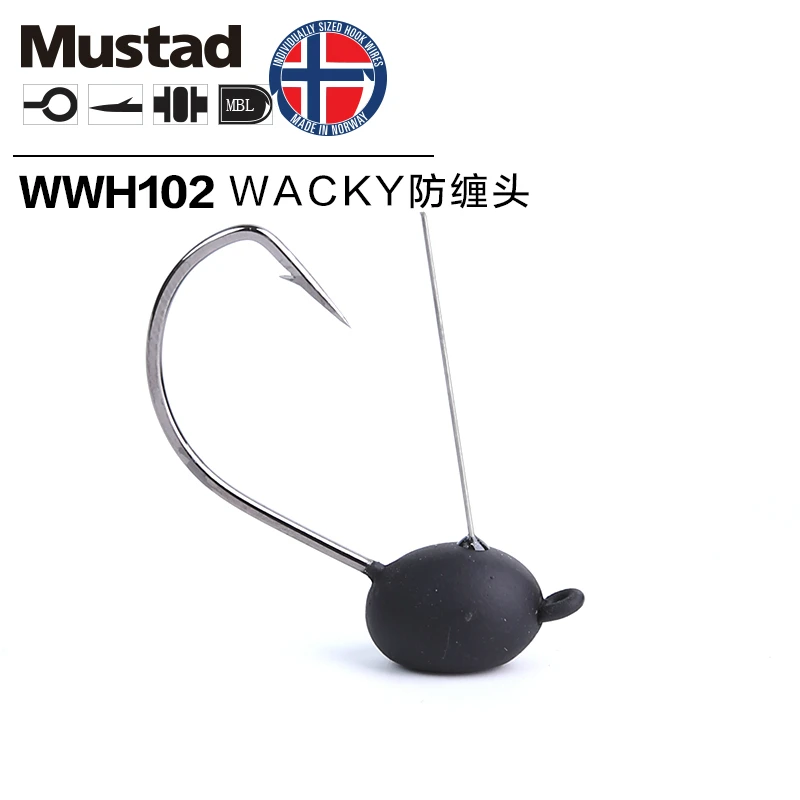 Mustad High Carbon Steel Fishing Hook Barbed Hook Jig Lead Head Wacky 1#1/0# 1.7/3.5/5g Anti-winding Fishing Accessory
Mustad High Carbon Steel Fishing Hook Barbed Hook Jig Lead Head Wacky 1#1/0# 1.7/3.5/5g Anti-winding Fishing Accessory