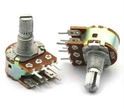 WH148 20mm 6Pin B1K B2K B5K B10K B20K B50K B100K B500K 0.5W Linear Taper Rotary Carbon Duplex Potentiometer Pot x 100PCS
WH148 20mm 6Pin B1K B2K B5K B10K B20K B50K B100K B500K 0.5W Linear Taper Rotary Carbon Duplex Potentiometer Pot x 100PCS