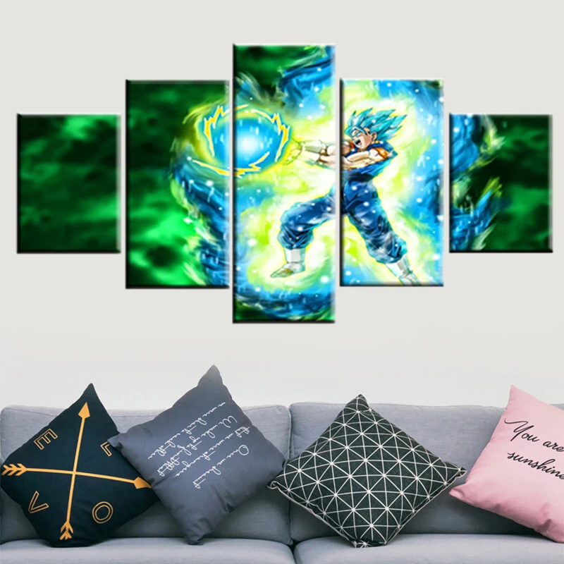 HD Printing 5 Panel Dragon Ball Vegetto Animated Canvas Painting Living Room Wall Artist Residence Decoration Picture Art Poster
HD Printing 5 Panel Dragon Ball Vegetto Animated Canvas Painting Living Room Wall Artist Residence Decoration Picture Art Poster