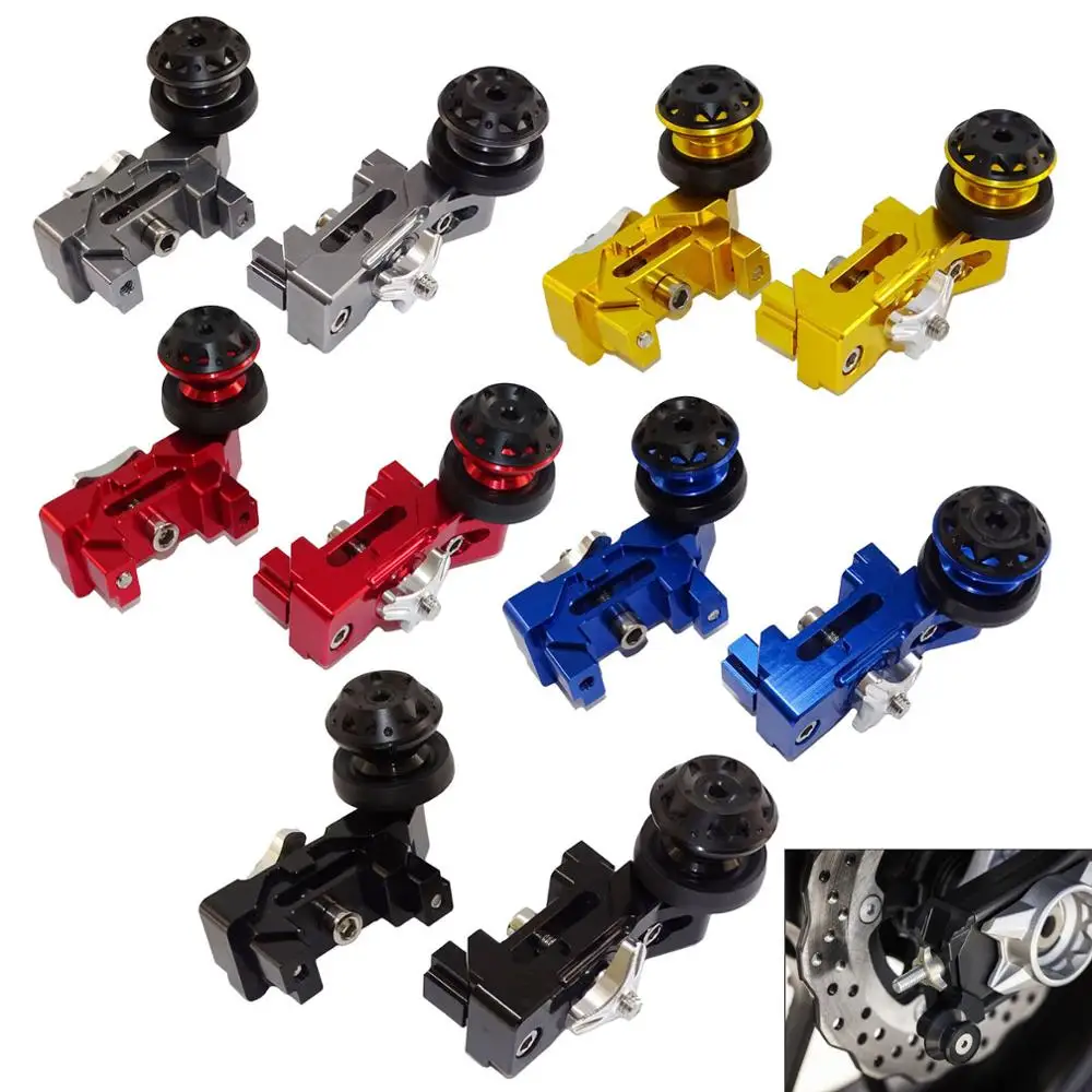 Rear Wheel Chain Adjuster Tensioner with Swingarm Spools Sliders For YAMAHA FZ07 MT-07 XSR700 2014 2015 2016 2017 2018 2019 2020
Rear Wheel Chain Adjuster Tensioner with Swingarm Spools Sliders For YAMAHA FZ07 MT-07 XSR700 2014 2015 2016 2017 2018 2019 2020