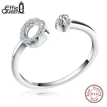 Effie Queen New Arrived Genuine 925 Silver Paved Zero Open Cuff Adjustable Finger Rings For Women BR06
Effie Queen New Arrived Genuine 925 Silver Paved Zero Open Cuff Adjustable Finger Rings For Women BR06