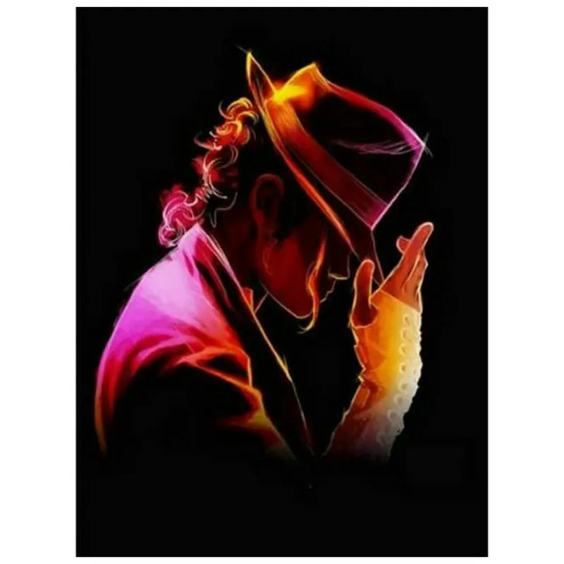 

5D Diamond Painting Michael Jackson Watercolor Icon Mosaic Full Square Round Drill Diamond Embroidery Home Decor