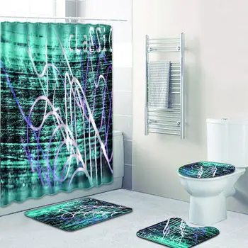 HobbyLane 4pcs/set Stripe Printing Toilet Polyester Cover Mat Non Slip Floor Mat Set Bathroom Shower Curtain Bath Mat Bathroom Suits
HobbyLane 4pcs/set Stripe Printing Toilet Polyester Cover Mat Non Slip Floor Mat Set Bathroom Shower Curtain Bath Mat Bathroom Suits