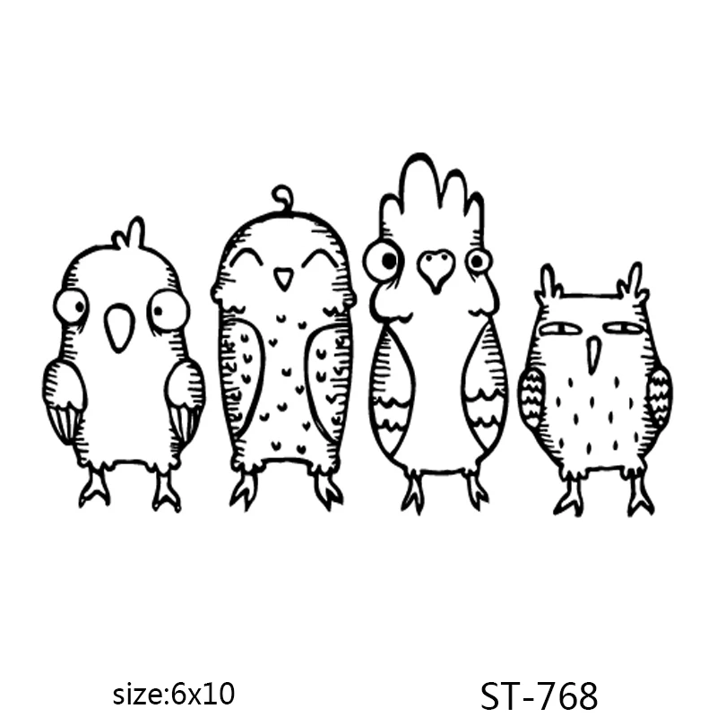 AZSG Funny Birds Parrot Owl Clear Stamps For DIY Scrapbooking Decorative Card making Craft Fun Decoration Supplies 6x10cm
AZSG Funny Birds Parrot Owl Clear Stamps For DIY Scrapbooking Decorative Card making Craft Fun Decoration Supplies 6x10cm