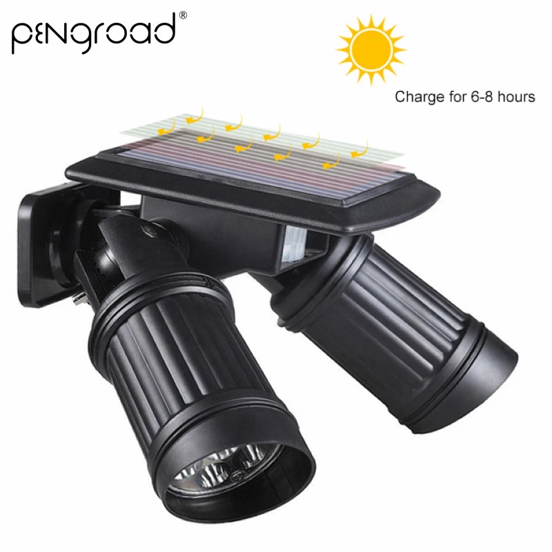 Rotatable LED Solar Power Sensor Light Waterproof Energy-saving Solar Garden Light Night Motion Sensor Bright LED Wall Lamp SL26
Rotatable LED Solar Power Sensor Light Waterproof Energy-saving Solar Garden Light Night Motion Sensor Bright LED Wall Lamp SL26