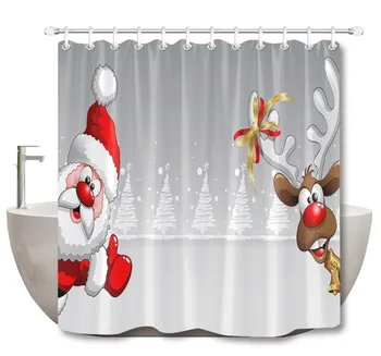 LB Cartoon Santa Claus And Elk Christmas Tree Shower Curtains Bathroom Curtain Waterproof Polyester Fabric For Art Bathtub Decor
LB Cartoon Santa Claus And Elk Christmas Tree Shower Curtains Bathroom Curtain Waterproof Polyester Fabric For Art Bathtub Decor