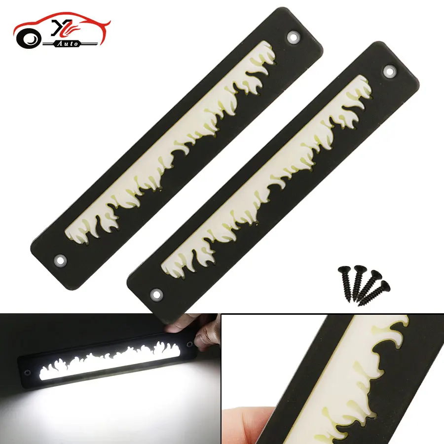 car styling 2Pcs Super Bright Flexible Waterproof COB LED DRL Daytime Running Lights Auto Driving Fog Light White 190x35mm
car styling 2Pcs Super Bright Flexible Waterproof COB LED DRL Daytime Running Lights Auto Driving Fog Light White 190x35mm