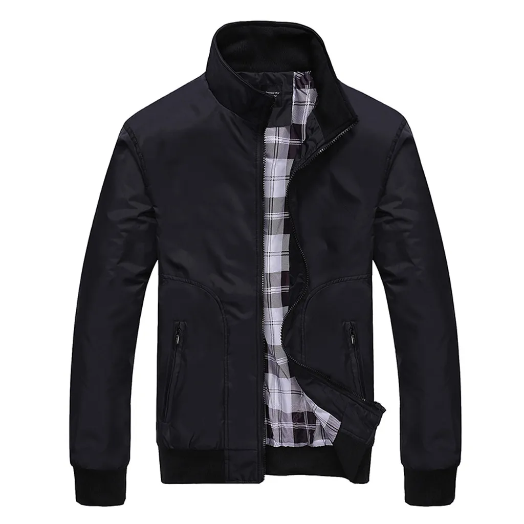 Feitong Men's windbreakers Autumn Casual Fashion Pure Color Patchwork Jacket Zipper Outwear Coat jaqueta masculino
Feitong Men's windbreakers Autumn Casual Fashion Pure Color Patchwork Jacket Zipper Outwear Coat jaqueta masculino