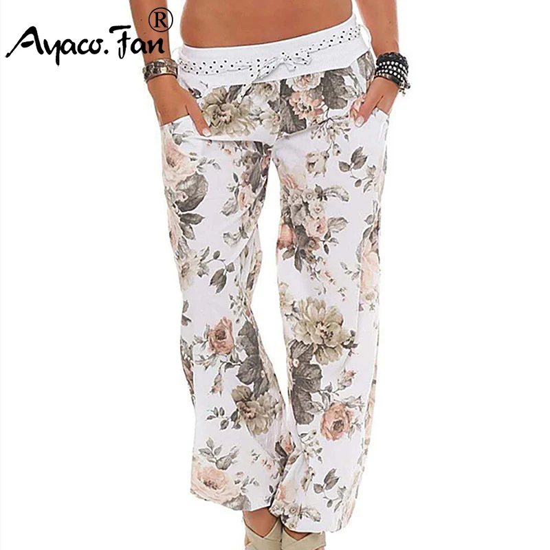 Women Floral Trousers Long Pants Baggy Leggings 2019 New Spring Summer Fashion Loose Ladies Wide Leg Pants Female Plus Size 5XL
Women Floral Trousers Long Pants Baggy Leggings 2019 New Spring Summer Fashion Loose Ladies Wide Leg Pants Female Plus Size 5XL