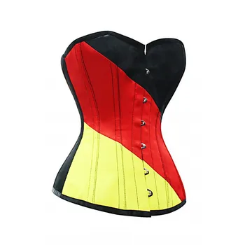 Germany Flag Corset Women Sexy Slimming Flag Steel Boned Overbust Corset for Lady
Germany Flag Corset Women Sexy Slimming Flag Steel Boned Overbust Corset for Lady
