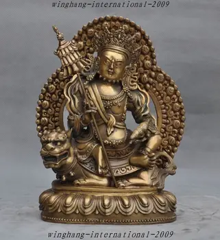 Crafts statue tibet buddhism bronze Yellow Jambhala wealth God ride lion statue halloween
Crafts statue tibet buddhism bronze Yellow Jambhala wealth God ride lion statue halloween