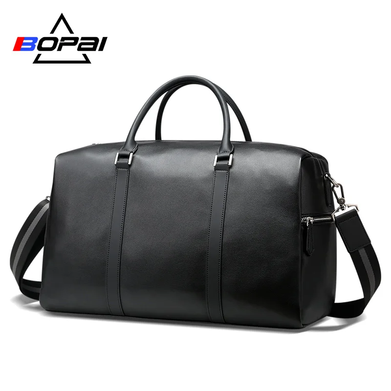 BOPAI Luxury Brand Leather Men Travel Bag Large Capacity Multifunctional Hand Bag Waterproof Luggage Bag Business Travel Bags
BOPAI Luxury Brand Leather Men Travel Bag Large Capacity Multifunctional Hand Bag Waterproof Luggage Bag Business Travel Bags