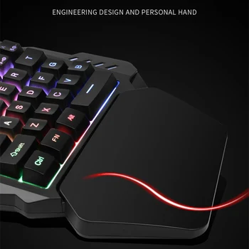 One Handed Wired Gaming Keyboard Mechanical Mini Game Key Pad for Video Games HJ55
One Handed Wired Gaming Keyboard Mechanical Mini Game Key Pad for Video Games HJ55