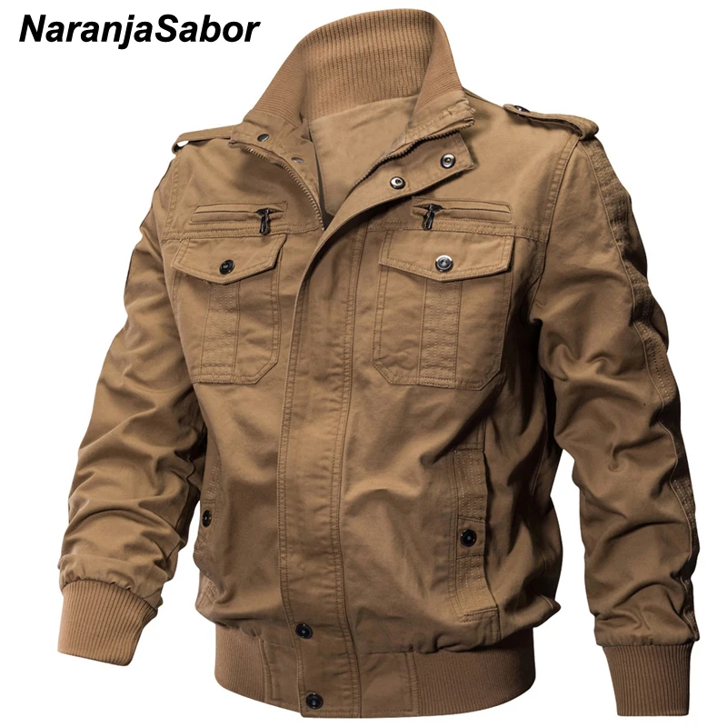 NaranjaSabor Spring Men's Jackets Military Coats Cotton Army Outerwear Casual Male Solid Jacket Mens Brand Clothing 3XL N507
NaranjaSabor Spring Men's Jackets Military Coats Cotton Army Outerwear Casual Male Solid Jacket Mens Brand Clothing 3XL N507