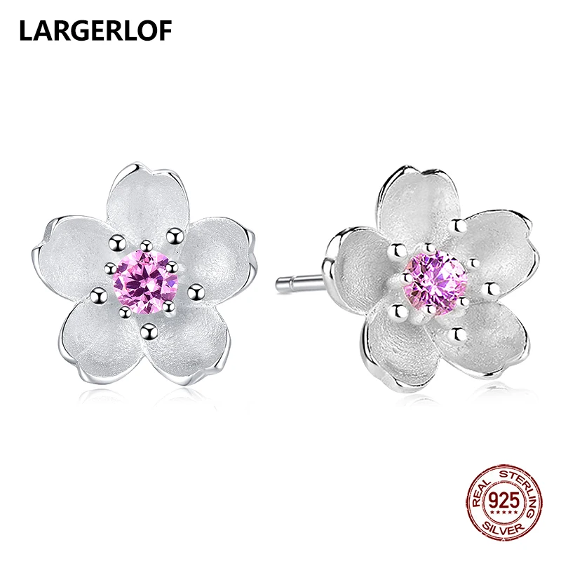 LARGERLOF 925 Sterling Silver Earrings Stud Earrings Fashion Flower Earring For Women ED10069
LARGERLOF 925 Sterling Silver Earrings Stud Earrings Fashion Flower Earring For Women ED10069