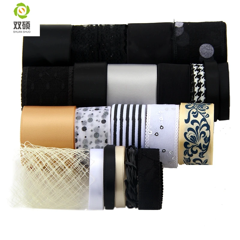 Black Series Ribbon For Diy Handmade Gift Craft Packing Hair Accessories Wedding Materials Package Mix Color 22pcs High quality
Black Series Ribbon For Diy Handmade Gift Craft Packing Hair Accessories Wedding Materials Package Mix Color 22pcs High quality