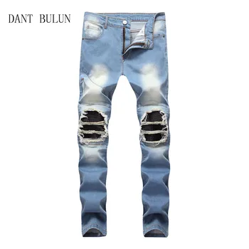 2020 New mens denim pants clothing zipper skinny biker jeans men slim fit justin bieber vintage ripped blue denim pants
2020 New mens denim pants clothing zipper skinny biker jeans men slim fit justin bieber vintage ripped blue denim pants