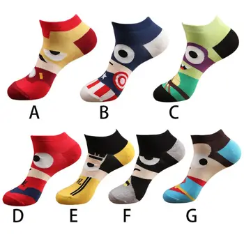 Men Unisex Spring Summer Short Over Ankle Boat Socks Funny Cute Colorful Cartoon Hero Character Alliance Printed Combed Cotton
Men Unisex Spring Summer Short Over Ankle Boat Socks Funny Cute Colorful Cartoon Hero Character Alliance Printed Combed Cotton