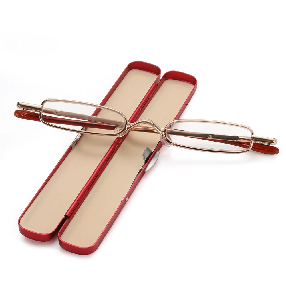 Hot Slim Mini Portable Reading Glasses Light Weight Reading Glasses Unisex Folding Red Metal Frame Glasses With Original Box
Hot Slim Mini Portable Reading Glasses Light Weight Reading Glasses Unisex Folding Red Metal Frame Glasses With Original Box