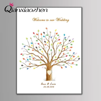Qianxiaozhen Personalized Tree Fingerprint Wedding Guest Book Wedding Decoration Mariage Gastenboek Arbol De Huellas Para Boda
Qianxiaozhen Personalized Tree Fingerprint Wedding Guest Book Wedding Decoration Mariage Gastenboek Arbol De Huellas Para Boda