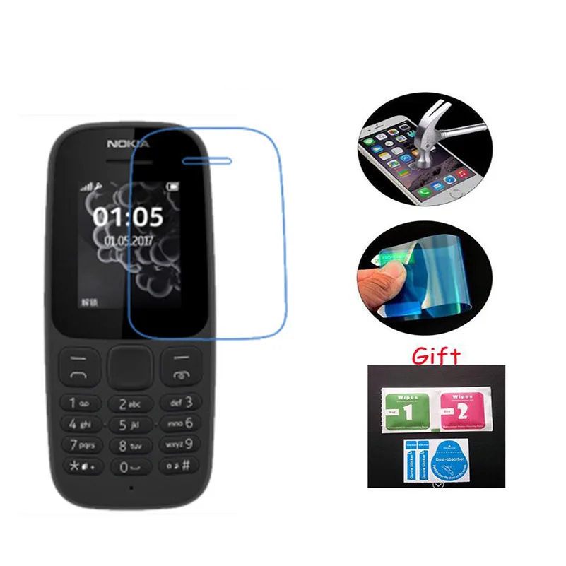 3 шт. защитная пленка для Nokia 105 2017 закаленное стекло премиум класса TA-1010 мягкая