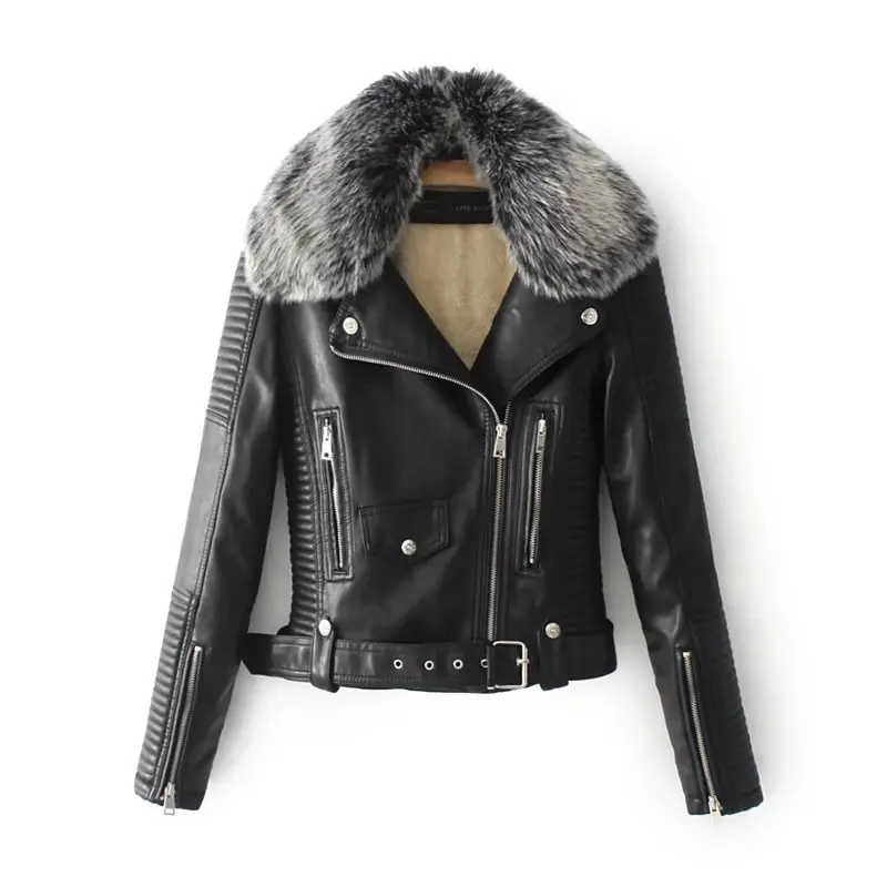 Autumn Winter fleece Leather Jackets PU jacket women biker jacket woman chaqueta mujer veste femme deri ceket
Autumn Winter fleece Leather Jackets PU jacket women biker jacket woman chaqueta mujer veste femme deri ceket