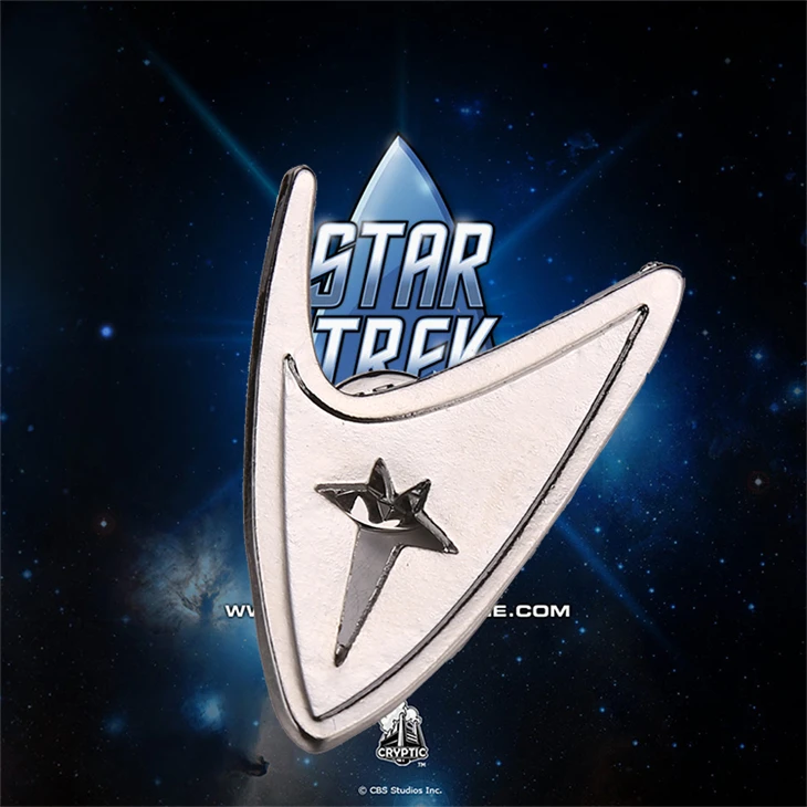 Star Trek Brooch Pin TMP The Motion Picture Admiral Command Badge Silver Color Fashion New Hot Movie Jewelry Men Women Wholesale
Star Trek Brooch Pin TMP The Motion Picture Admiral Command Badge Silver Color Fashion New Hot Movie Jewelry Men Women Wholesale