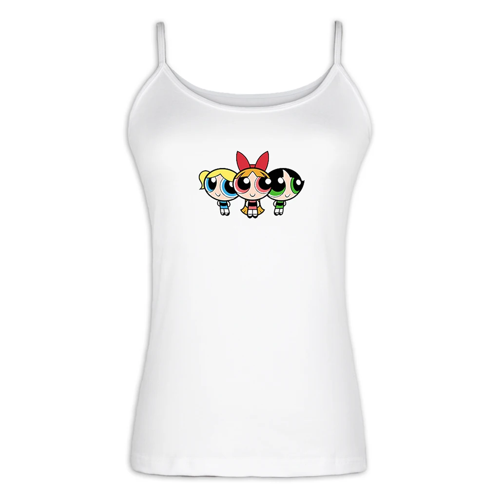 Powerpuff Girls Blossom Bubbles Buttercup Print Camisole Cute Cartoon Cami Tank Top For Lady Girl Femme Cotton Summer Women Tops
Powerpuff Girls Blossom Bubbles Buttercup Print Camisole Cute Cartoon Cami Tank Top For Lady Girl Femme Cotton Summer Women Tops