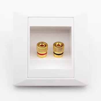 5pcs Two Holes Stereo Speaker Panel Socket 86 Concealed Panel Speaker Wire Junction Box
5pcs Two Holes Stereo Speaker Panel Socket 86 Concealed Panel Speaker Wire Junction Box