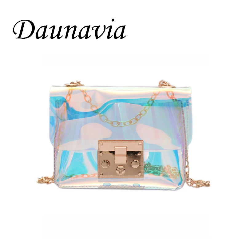 DAUNAVIA crossbody bag For women transparent clear bag Jelly small Messenger bags laser holographic leather bags for Women 2019
DAUNAVIA crossbody bag For women transparent clear bag Jelly small Messenger bags laser holographic leather bags for Women 2019