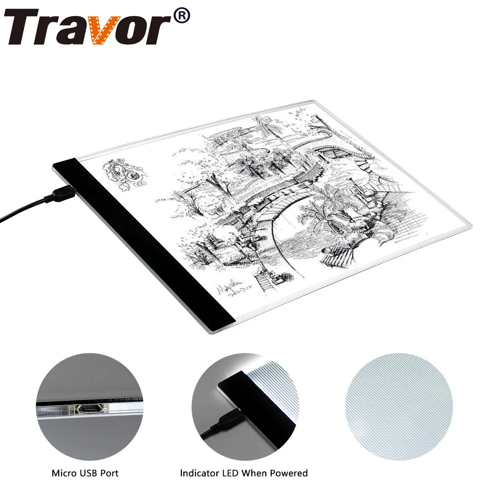 A4 Ultra-thin Portable LED Light Box tracer USB Power LED Artcraft Tracing Light Pad Light Box for Artists Drawing Sketching
A4 Ultra-thin Portable LED Light Box tracer USB Power LED Artcraft Tracing Light Pad Light Box for Artists Drawing Sketching