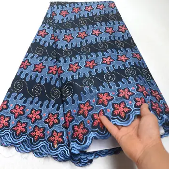 FolaSade African Dry Lace Fabrics High Quality Cotton Lace Fabric Navy Blue Stones Swiss Voile Lace In Switzerland Wo016
FolaSade African Dry Lace Fabrics High Quality Cotton Lace Fabric Navy Blue Stones Swiss Voile Lace In Switzerland Wo016