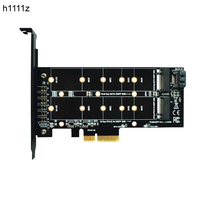 PCIE to M2 Adapter M2 SSD NVME M Key M.2 NGFF B Key SATA Port to PCI Express 3.0 x4 Raiser Card Suppor 2280 2260 2242 2230 22110
PCIE to M2 Adapter M2 SSD NVME M Key M.2 NGFF B Key SATA Port to PCI Express 3.0 x4 Raiser Card Suppor 2280 2260 2242 2230 22110