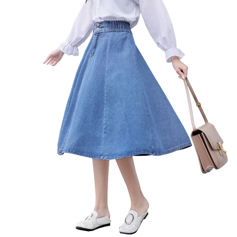2019 New Women Summer Denim Skirts High Waist Cotton Skirts Vintage Chic A-line Skirts S-xL Plus Size Skirt Female #8978
2019 New Women Summer Denim Skirts High Waist Cotton Skirts Vintage Chic A-line Skirts S-xL Plus Size Skirt Female #8978