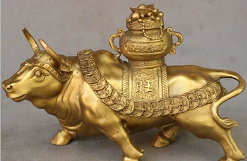 ymy---512+++9" Chinese FengShui Brass Animals Wealth Prosperous Treasure Bowl OX Bull Statue
ymy---512+++9" Chinese FengShui Brass Animals Wealth Prosperous Treasure Bowl OX Bull Statue