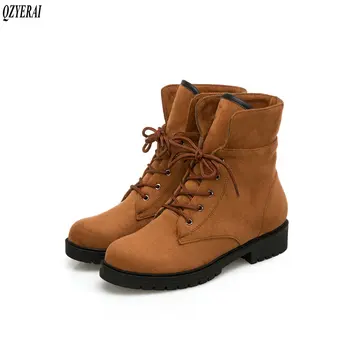 QZYERAI size 34-43 Autumn and winter warm snow boots fashion lace-up boots warm ankle boots European vintage women's shoes
QZYERAI size 34-43 Autumn and winter warm snow boots fashion lace-up boots warm ankle boots European vintage women's shoes