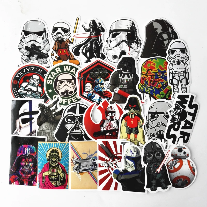 25pcs Mixed Star Wars Stickers Graffiti JDM Sticker for Kid DIY Skateboard Laptop Luggage Phone Car Bicycle Waterproof Stickers
25pcs Mixed Star Wars Stickers Graffiti JDM Sticker for Kid DIY Skateboard Laptop Luggage Phone Car Bicycle Waterproof Stickers
