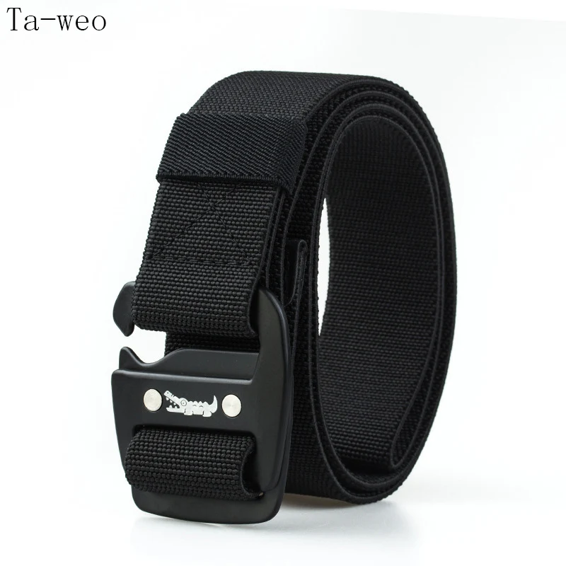 Ta-weo Men Outdoor Casual Elastic Canvas Belts, Crocodile Cartoon Image Alloy Buckle High Quality, 1.5 '' Wide
Ta-weo Men Outdoor Casual Elastic Canvas Belts, Crocodile Cartoon Image Alloy Buckle High Quality, 1.5 '' Wide