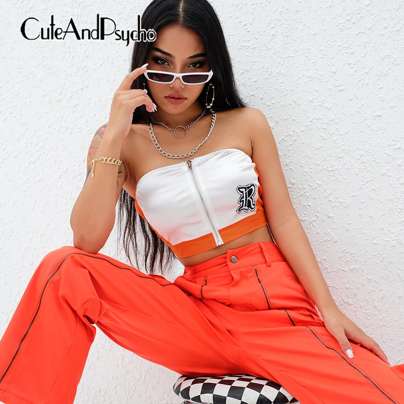 2019 Letter Embroidery Bandeau Women Crop Top Backless Sleeveless Tube Top Sexy Zipper Wrap Chest Top Streetwear Cuteandpsycho
2019 Letter Embroidery Bandeau Women Crop Top Backless Sleeveless Tube Top Sexy Zipper Wrap Chest Top Streetwear Cuteandpsycho