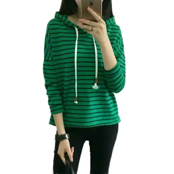 Women's Hoodies 2018 Spring And Autumn Loose Large Size Striped Sweatshirt Korean Vintage Big Size Female Pullover J401
Women's Hoodies 2018 Spring And Autumn Loose Large Size Striped Sweatshirt Korean Vintage Big Size Female Pullover J401