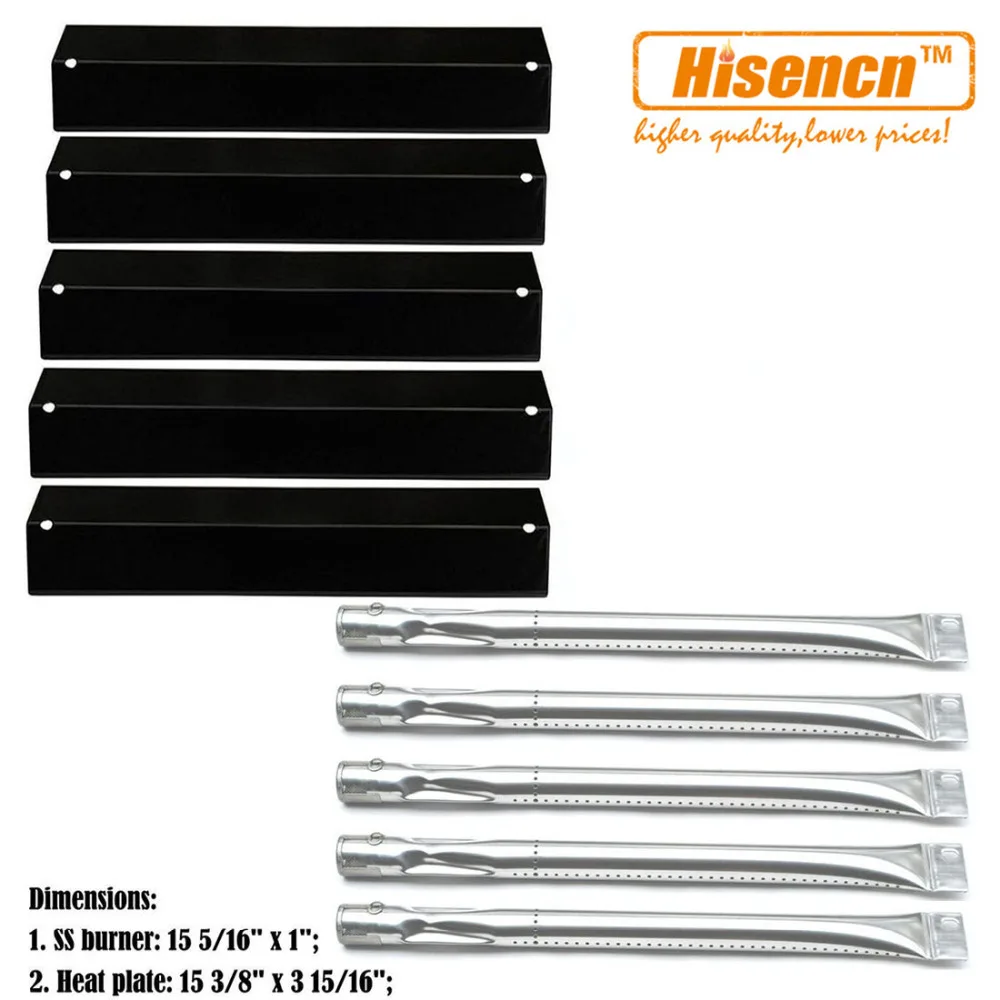 Hisencn BBQ Parts Replacement SS Burner, Porcelain Steel Heat Plate For Brinkmann 810-1420-0, 810-9419, 810-9419-1 Gas Grill
Hisencn BBQ Parts Replacement SS Burner, Porcelain Steel Heat Plate For Brinkmann 810-1420-0, 810-9419, 810-9419-1 Gas Grill