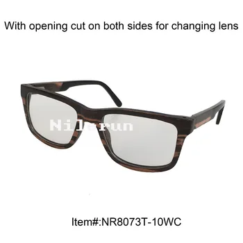 Tiger pattern thin strong durable layered wood optical glasses with acetate temple tips
Tiger pattern thin strong durable layered wood optical glasses with acetate temple tips