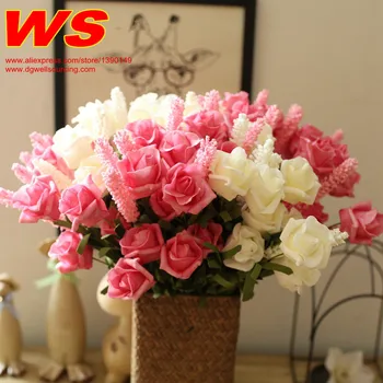 Fake Plants Artificial Bouquet Lavender Rose Leaves Peony Grass Wedding Bridal Floral Home Decor 5 Heads Flowers 5PCS/LOT
Fake Plants Artificial Bouquet Lavender Rose Leaves Peony Grass Wedding Bridal Floral Home Decor 5 Heads Flowers 5PCS/LOT