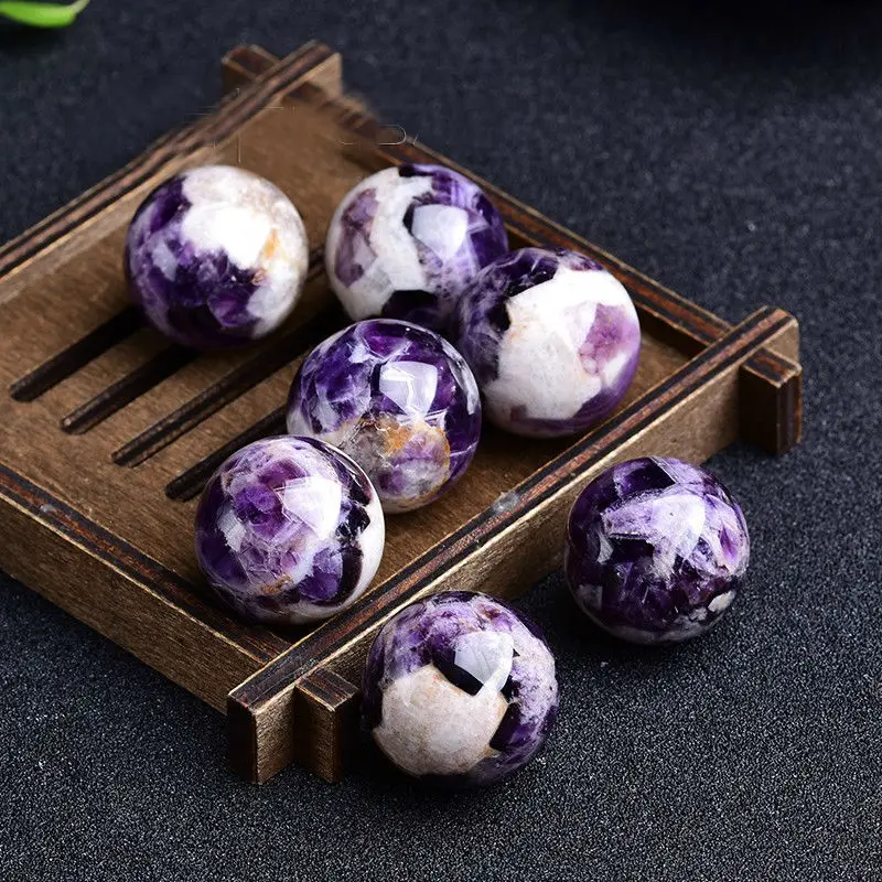 Natural dream Amethyst Ball 7pcs Purple Quartz Crystal Stone Ball Healing spheres balls
Natural dream Amethyst Ball 7pcs Purple Quartz Crystal Stone Ball Healing spheres balls