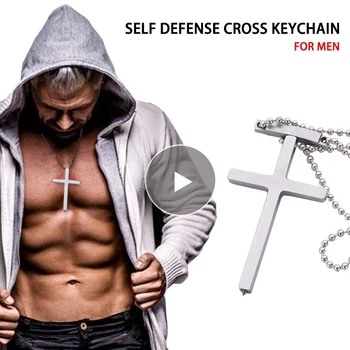 40CM Kid EDC Self Defense Cross Chain Portable Personal Tactical Defense Necklace Army Fans Window Breaker Gags Practical Jokes
40CM Kid EDC Self Defense Cross Chain Portable Personal Tactical Defense Necklace Army Fans Window Breaker Gags Practical Jokes