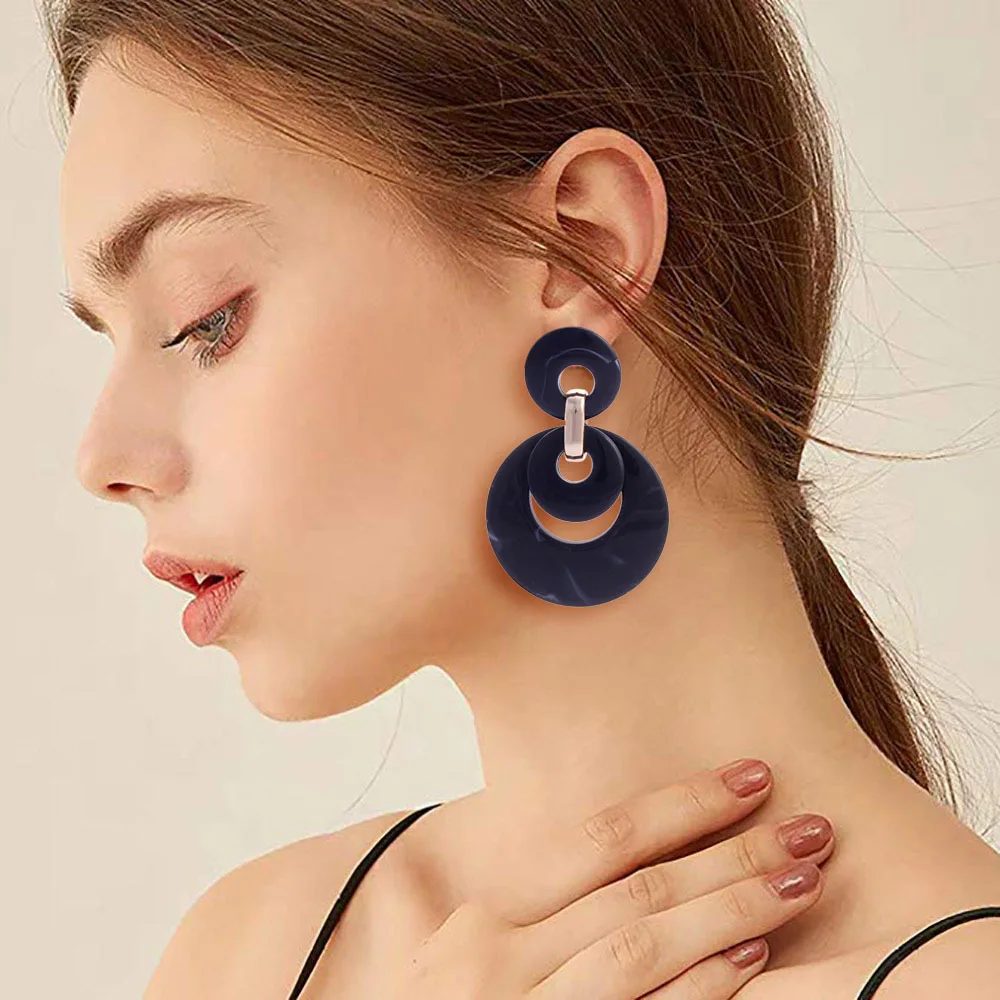 Acrylic Earrings Round Earrings Fashion Trendy Hyperbole Geometric Minimalist African Cute Black Big for Women Femme Ladies
Acrylic Earrings Round Earrings Fashion Trendy Hyperbole Geometric Minimalist African Cute Black Big for Women Femme Ladies