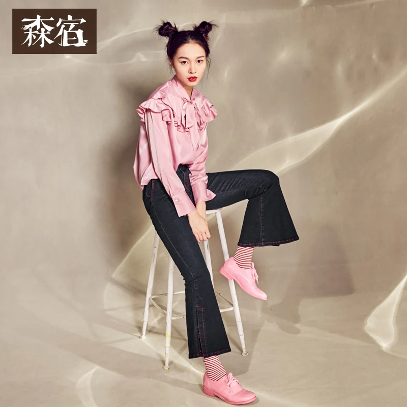 Samstree Spring Autumn Preppy Style Feamle Blouses Solid Color Women Tops Ruffles Bowknot Pearl Long Sleeve Female Tees
Samstree Spring Autumn Preppy Style Feamle Blouses Solid Color Women Tops Ruffles Bowknot Pearl Long Sleeve Female Tees